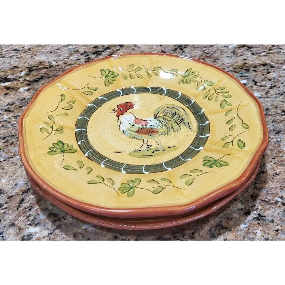 Cocorico Luncheon / Decorator Plates 8 3/4